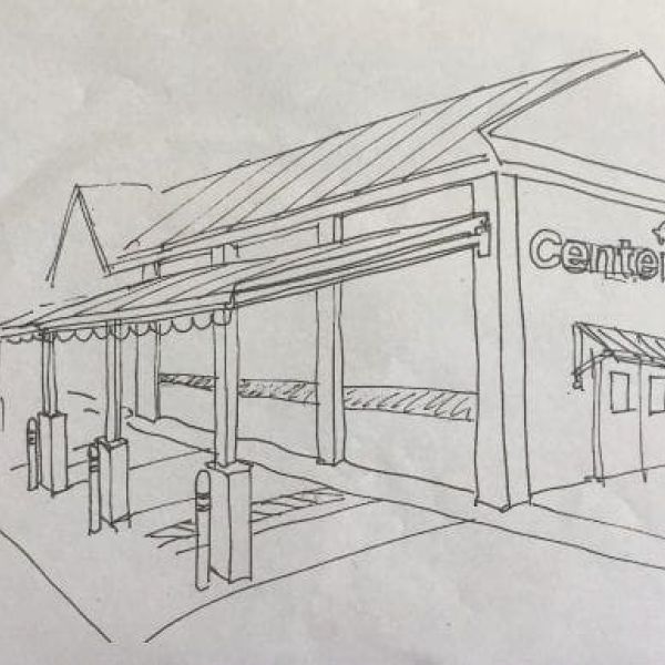 Center board update awning