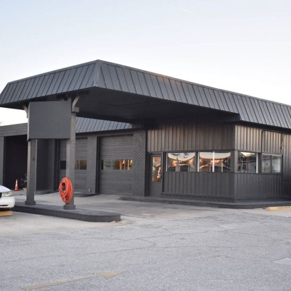 Construction office approved on former car wash property