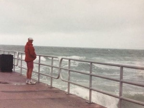 holmes beach manatee pier man