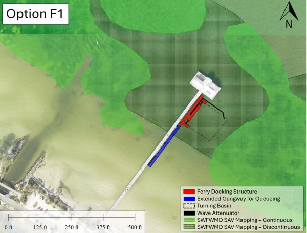 County defers to city on pier ferry plan
