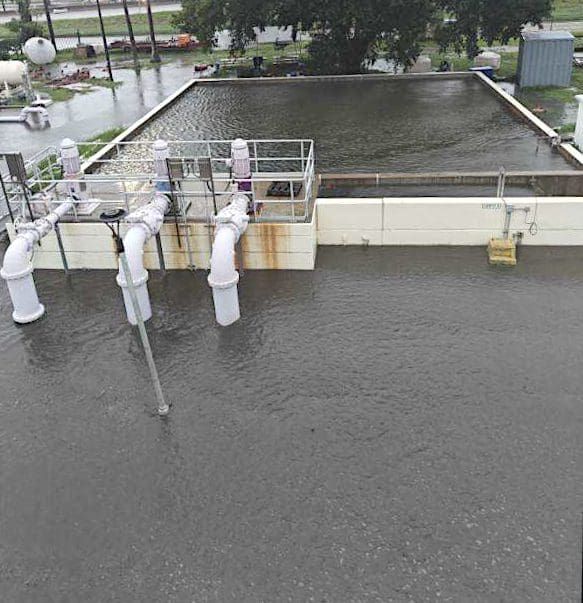 Sewage discharge continues