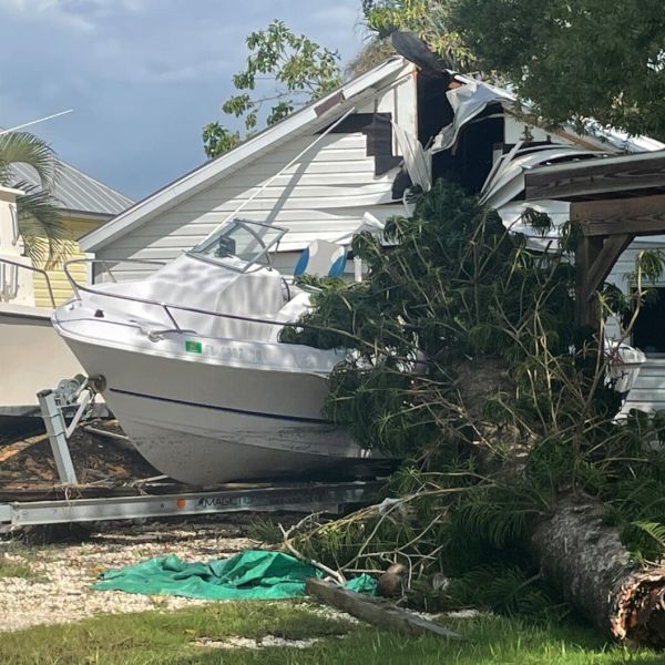 Cortez cleans up after storm surge flooding
