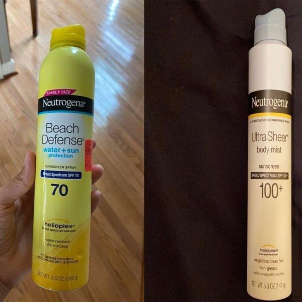 Neutrogena sunscreens