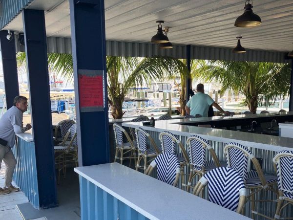 Marina bar remains closed