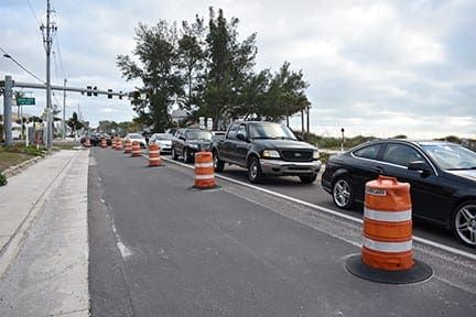 Bradenton Beach paving delays