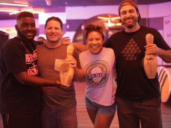 Bowlers escape the heat as they support The Center