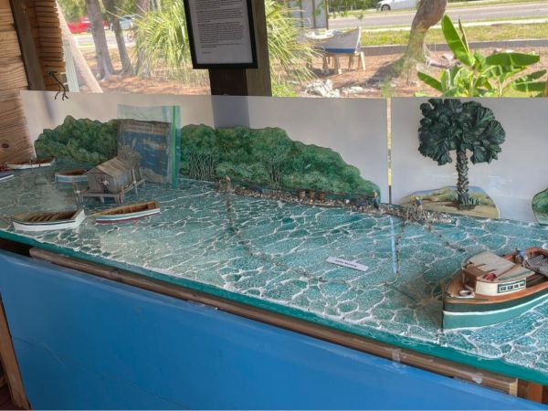 Diorama depicts mullet netting methods
