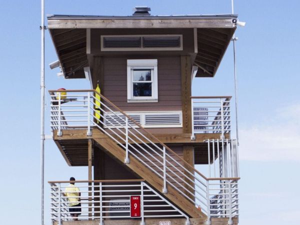 Newly constructed Coquina Beach lifeguard tower #9