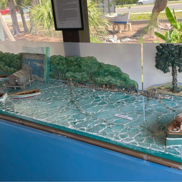 Diorama depicts mullet netting methods