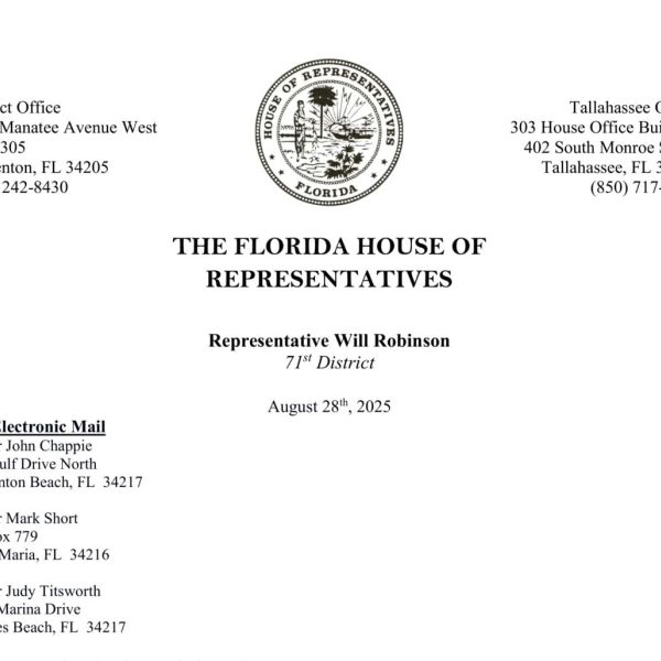 Island mayors receive OPPAGA study-related letter