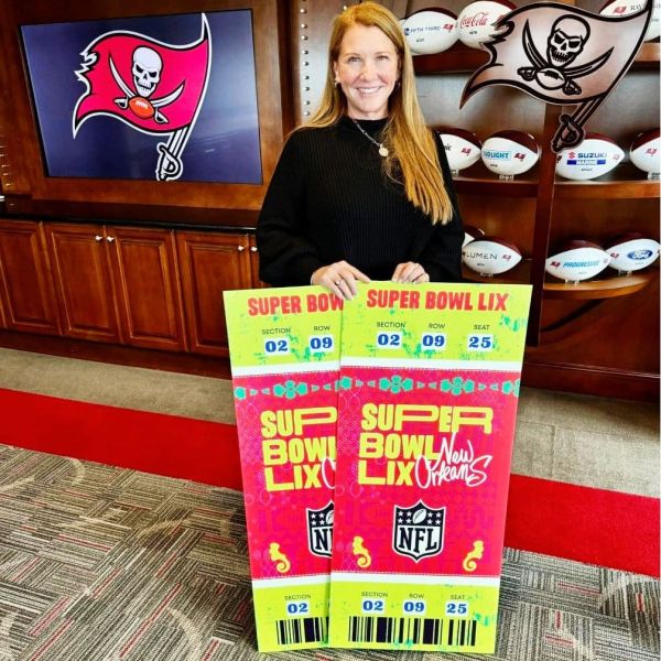 Darcie Duncan awarded Super Bowl tickets