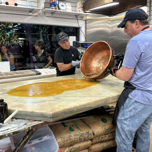 Peppermint permeates parade party