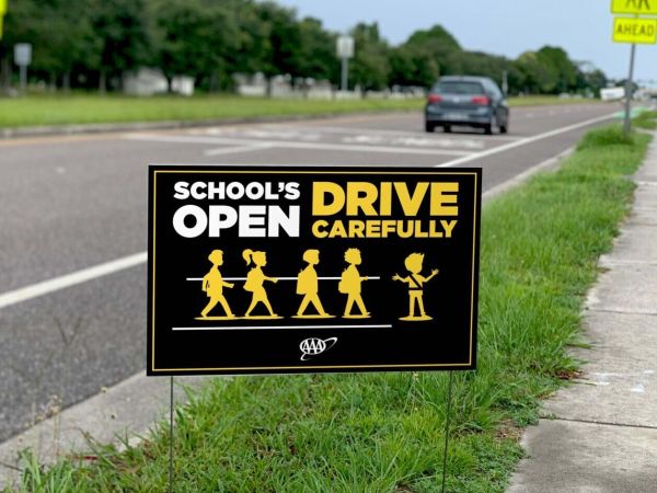 School in session; slow down