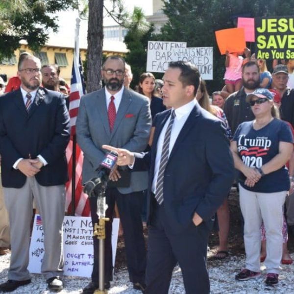 Pastor and state representative challenge county mask mandate