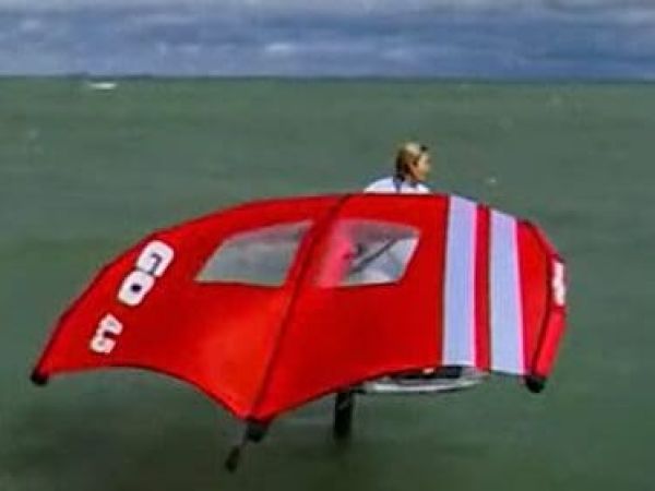 Wing foil rider bitten by shark offshore of Anna Maria