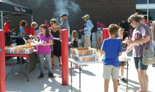 WMFR open house hot dogs