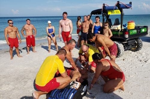 Pool, beach lifeguards train together