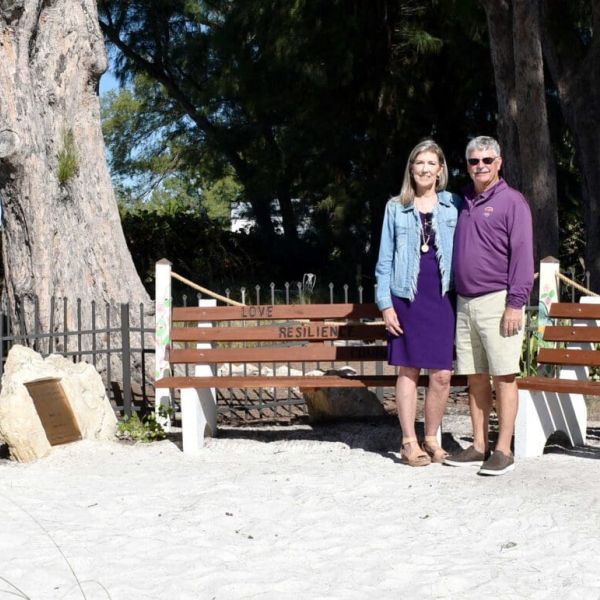 Memorial honors domestic violence victim