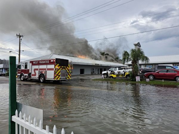 Lighting strikes two Holmes Beach businesses