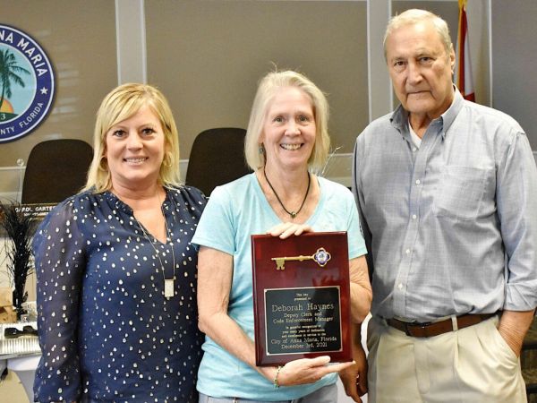 Anna Maria bids fond farewell to Debbie Haynes