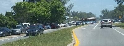 Holiday crowds, traffic overwhelming