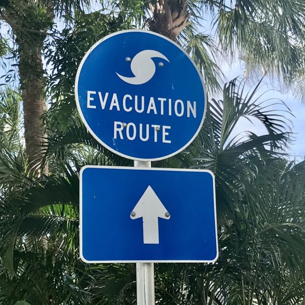 Evacuation sign