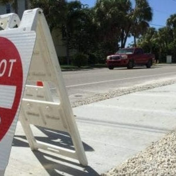 Anna Maria multi-use trail barricade