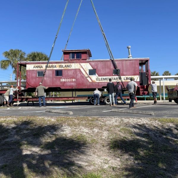 AME parts with beloved train caboose