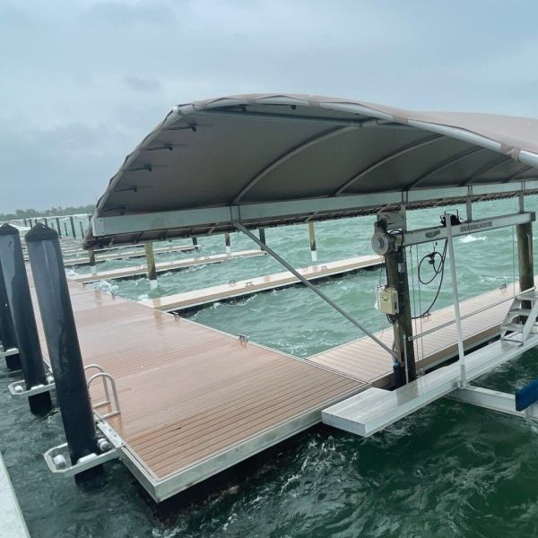 Dock floats missing after storm