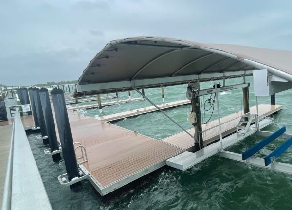 Dock floats missing after storm
