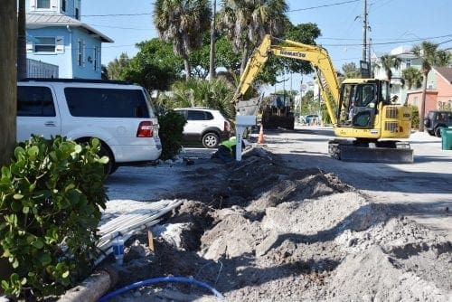 Bradenton Beach driveway disturbed