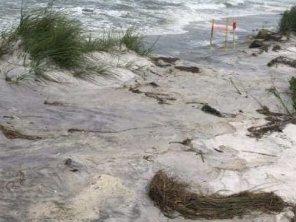 beach storm damage