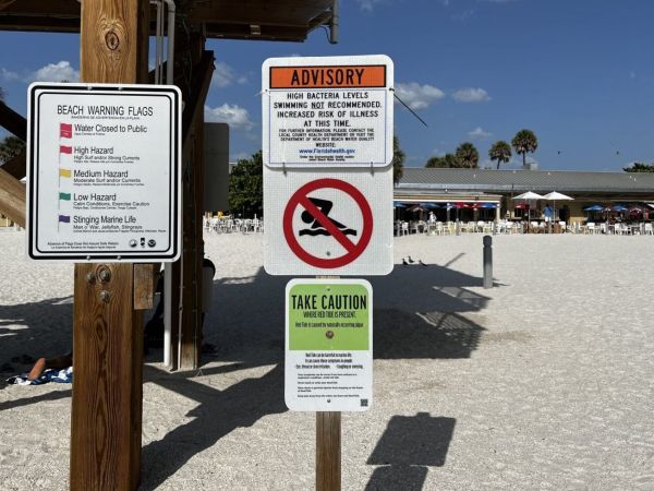 Swimming prohibited at several beaches