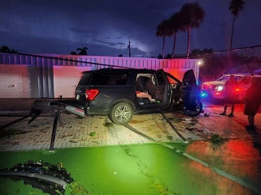 High-speed chase ends on tennis court