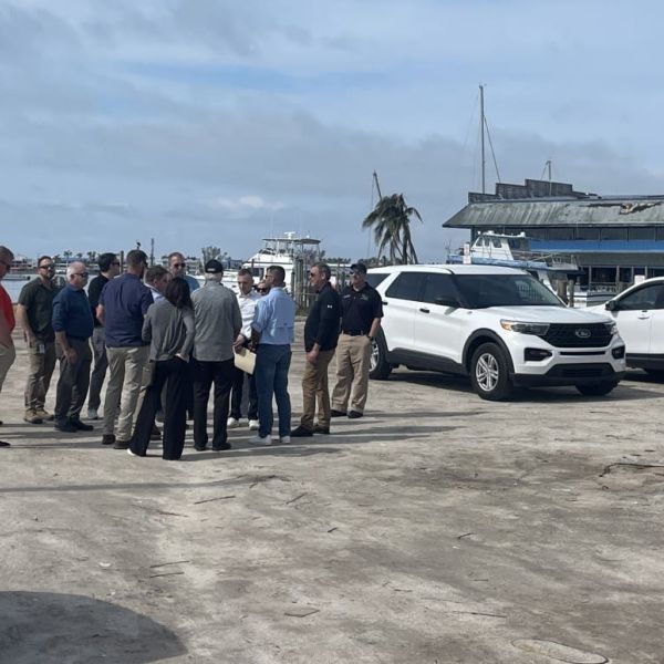 County staff inspects Annie's Bait and Tackle