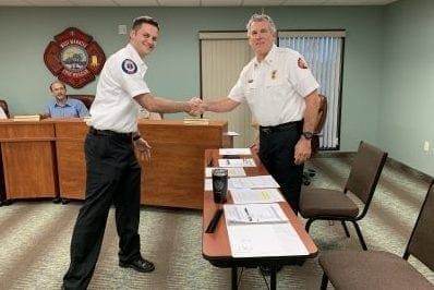 Board accepts new fire chief contract
