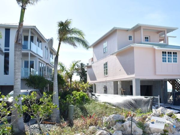 Disputed, then approved beach home being built