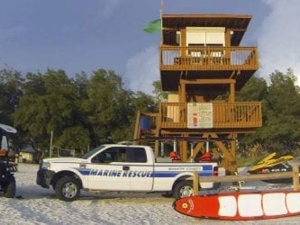Coquina Beach lifeguard stand