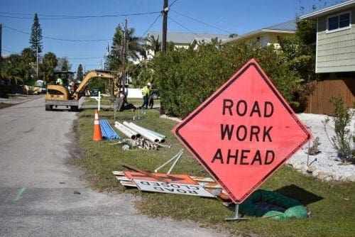 Bradenton Beach right of way work