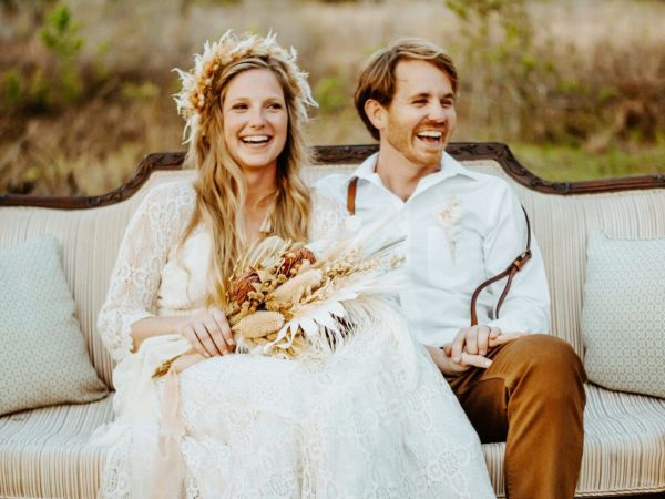 Trevor and Katrina Bystrom wed during Wedstock festival