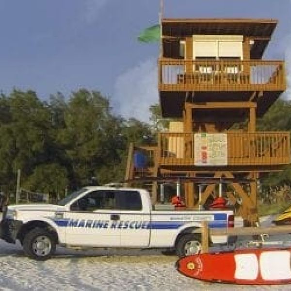 Coquina Beach lifeguard stand