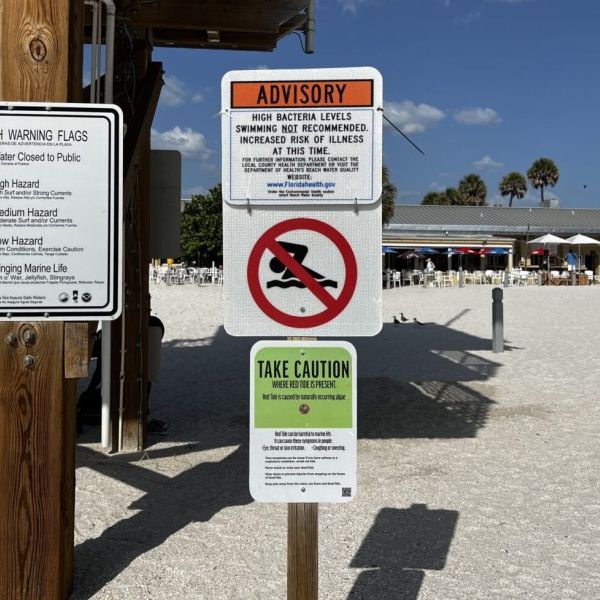 Swimming prohibited at several beaches
