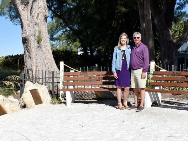 Memorial honors domestic violence victim