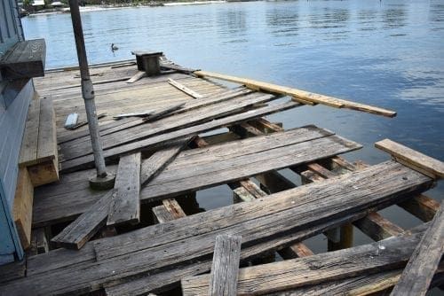 Anna Maria City Pier post-Irma