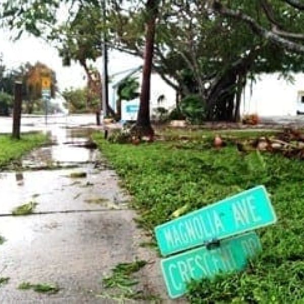 Anna Maria sign post-Irma