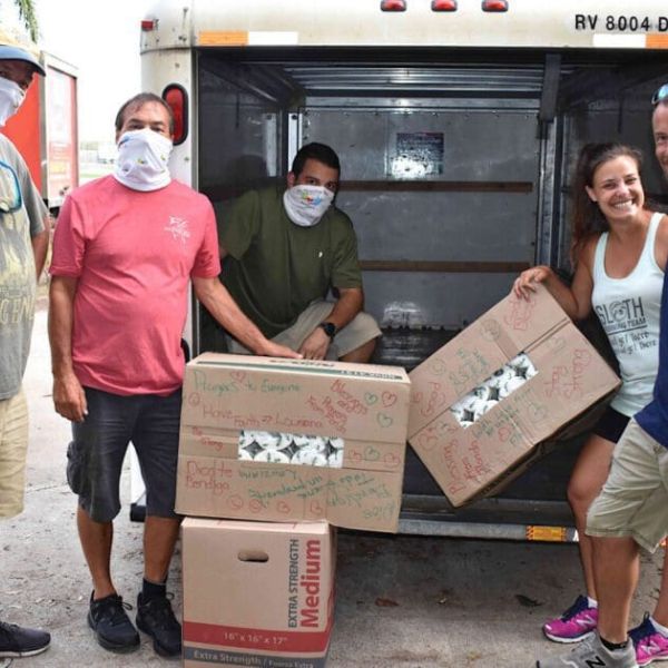 Swordfish Grill delivers hurricane relief supplies